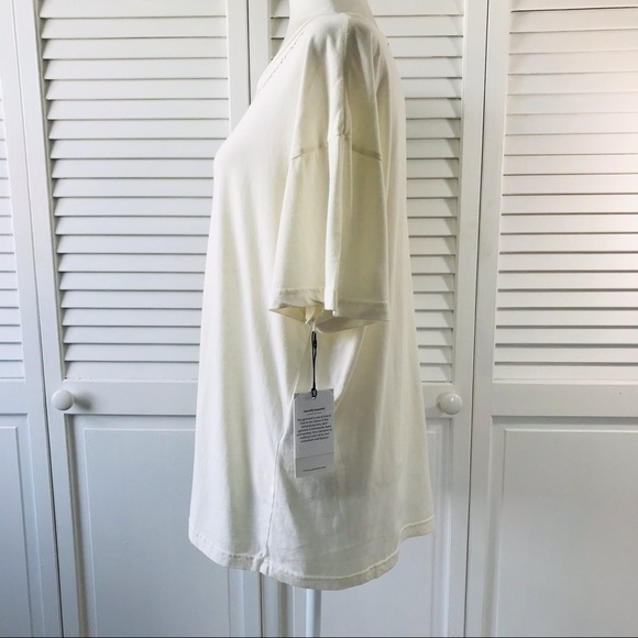 7 FOR ALL MANKIND Cream Shirt Size Large - Picture 6 of 10